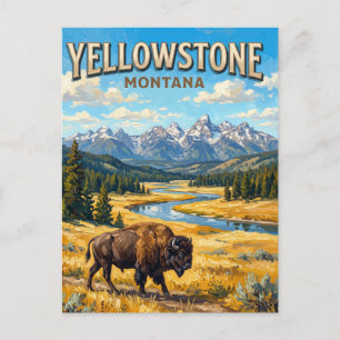 Carte Postale Parc national de Yellowstone Montana