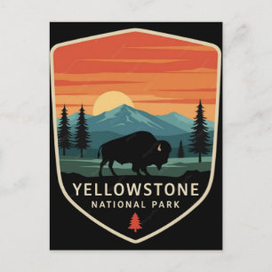 Carte Postale Parc national de Yellowstone Ne Caressez Pas Les V
