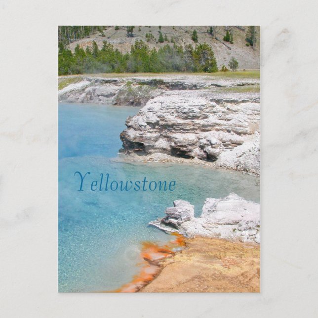 Carte Postale Parc national de Yellowstone Sources d'eau chaude (Devant)