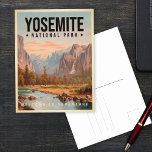 Carte Postale Parc national de Yosemite Californie Vintage année<br><div class="desc">Parc national de Yosemite Californie Souvenirs Vintages. Êtes-vous fier de visiter le parc national Yosemite en Californie ? Montrez à vos amis combien vous aimez le parc national Mammoth Cave et soutenez le style de vie en plein air avec ce design attrayant! Il n'y a pas de meilleur moyen sur...</div>