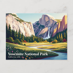 Carte Postale Parc national de Yosemite, village de Yosemite, Ca