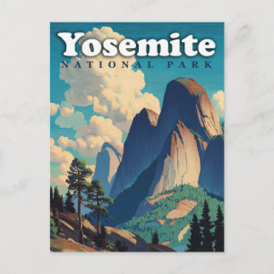 Carte Postale Parc national de Yosemite Vintage
