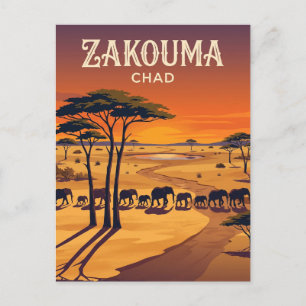 Carte Postale Parc national de Zakouma Tchad