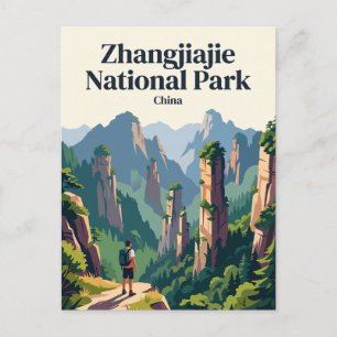Carte Postale Parc national de Zhangjiajie Chine