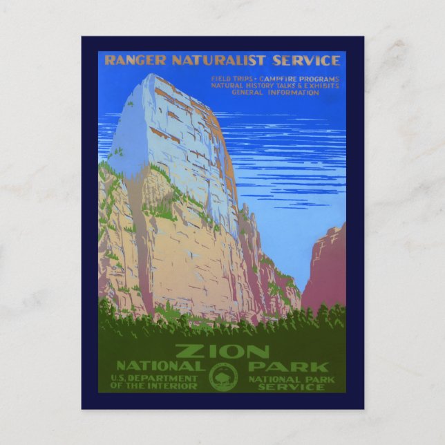 Carte Postale Parc national de Zion (Devant)