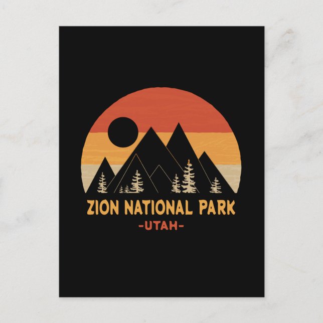 Carte Postale Parc national de Zion (Devant)