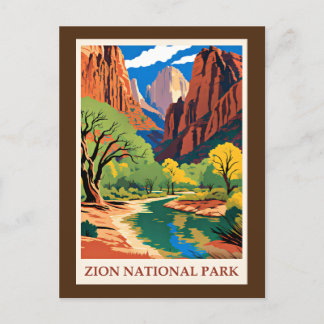 Carte Postale Parc national de Zion, Utah,