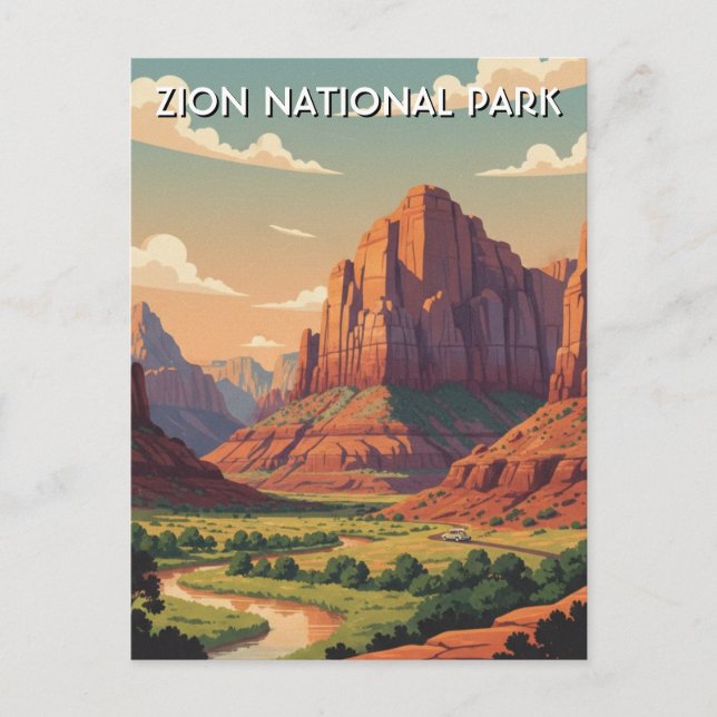 Carte Postale Parc national de Zion Utah (Devant)