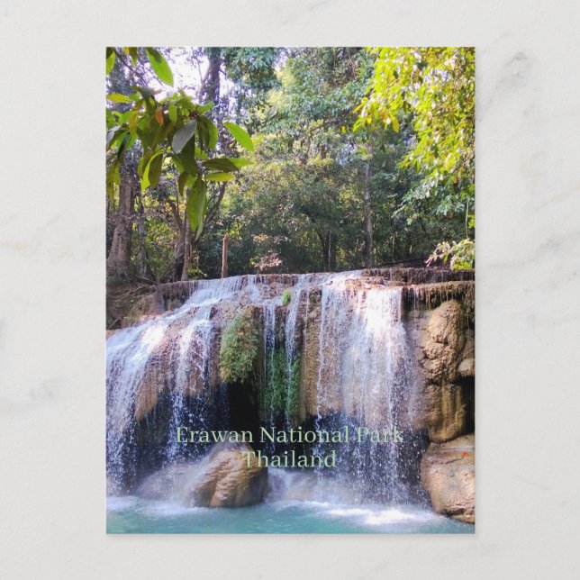 Carte Postale Parc national d'Erawan, Thaïlande, (Devant)