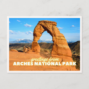 Carte Postale Parc national des Arches Rétro Vintage Voyage USA