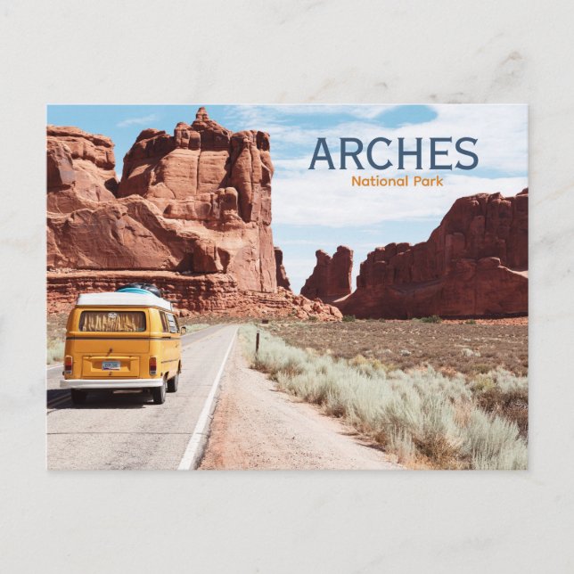 Carte Postale Parc national des Arches Rétro Voyage (Devant)