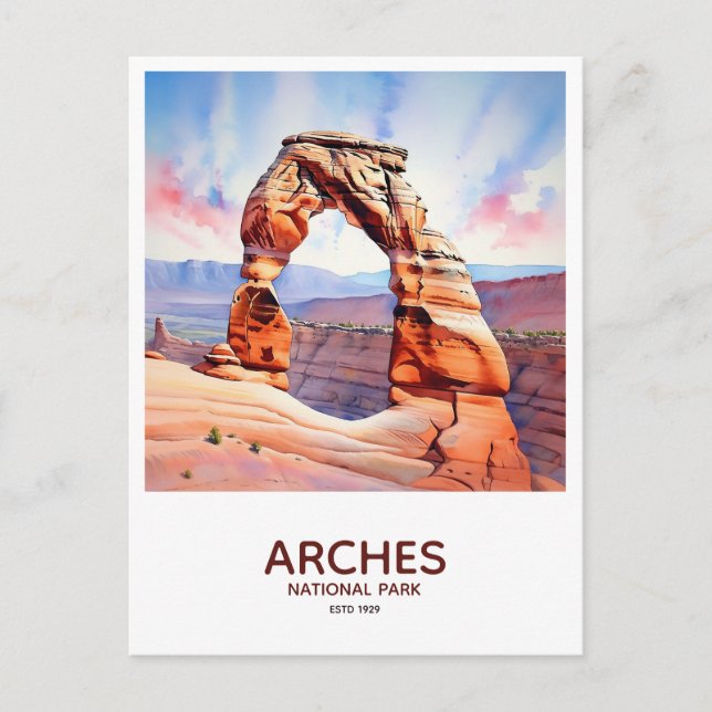 Carte Postale Parc national des Arches Sauvez la date (Devant)