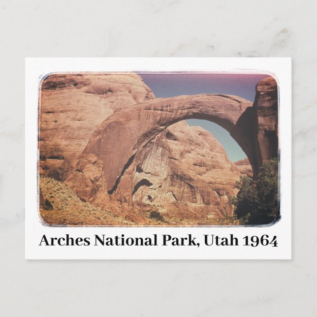 Carte Postale Parc national des Arches Utah 1964 (Devant)