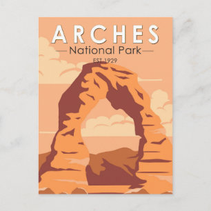 Carte Postale Parc national des Arches Utah Arche délicate Art R
