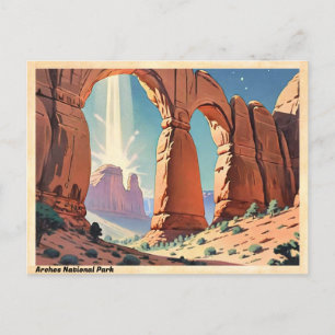 Carte Postale Parc national des Arches Utah Vintage voyage