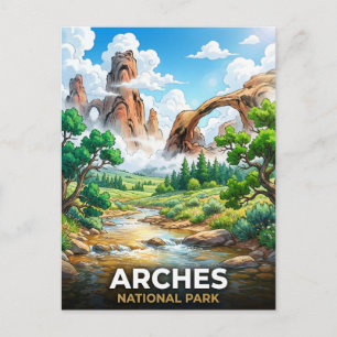 Carte Postale Parc national des Arches Voyage Utah Paysage du dé