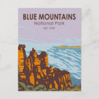 Parc national des Blue Mountains Australie Vintage