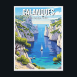 Carte Postale Parc national des Calanques France Voyage<br><div class="desc">Le Parc national des Calanques, situé le long de la côte sud de la France entre Marseille et Cassis, est une zone côtière et marine protégée époustouflante connue pour ses falaises de calcaire spectaculaires, ses criques turquoise et sa biodiversité méditerranéenne. Créé en 2012, il s'étend sur terre et sur mer,...</div>