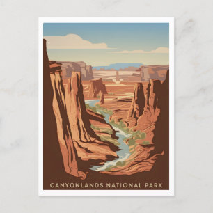 Carte Postale Parc national des Canyonlands Vintage