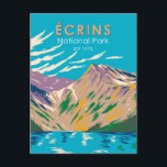 Carte Postale Parc national des Écrins Alpes Dauphines France<br><div class="desc">Écrine la conception de l'illustration vectorielle. Situé dans le sud-est de la France,  dans les Alpes du Dauphiné au sud de Grenoble et au nord de Gap.</div>