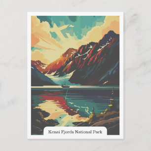 Carte Postale Parc national des fjords de Kenai, Alaska États-Un