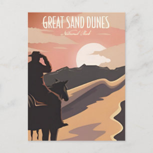 Carte Postale Parc national des Great Sand Dunes Colorado Vintag