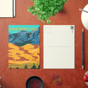 Carte Postale Parc national des Great Sand Dunes Colorado Vintag