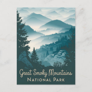 Carte Postale Parc national des Great Smoky Mountains vintage