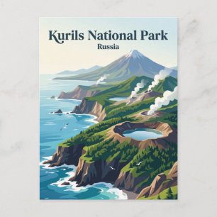 Carte Postale Parc national des Kouriles Russie