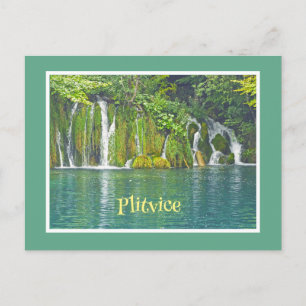 CARTE POSTALE PARC NATIONAL DES LACS DE PLITVICE, CROATIE