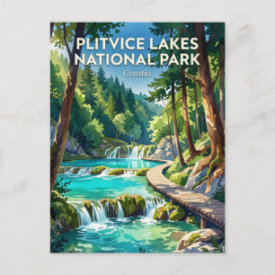 Carte Postale Parc national des lacs de Plitvice Croatie