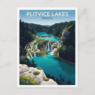 Carte Postale Parc national des lacs de Plitvice Korenica Croati
