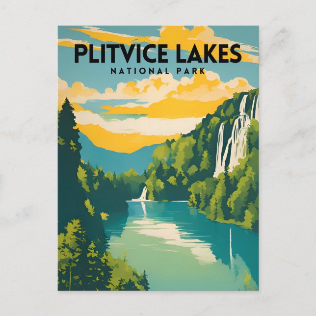 Carte Postale Parc national des Lacs-Plitvice (Devant)