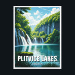 Carte Postale Parc national des lacs Plitvice croatie<br><div class="desc">Le Parc National des Lacs de Plitvice, site classé au patrimoine mondial de l'UNESCO, est une merveille naturelle à couper le souffle en Croatie. Imaginez une symphonie en cascade d'eaux turquoise, qui tombent au-dessus des barrières de travertin, créant une tapisserie fascinante de lacs, de cascades et de forêts verdoyantes. Cet...</div>