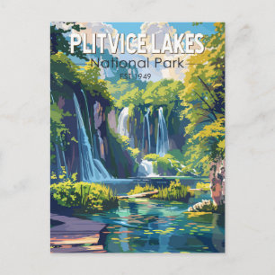 Carte Postale Parc national des lacs Plitvice Croatie Art de voy