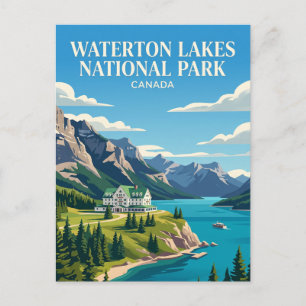 Carte Postale Parc national des lacs Waterton Canada