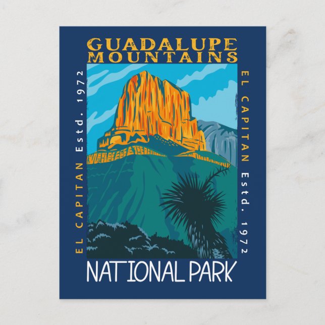 Carte Postale Parc national des Monts Guadalupe (Devant)