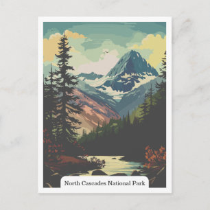 Carte Postale Parc national des North Cascades, Washington USA