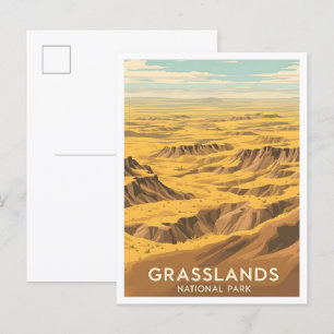Carte Postale Parc national des Prairies Saskatchewan Canada