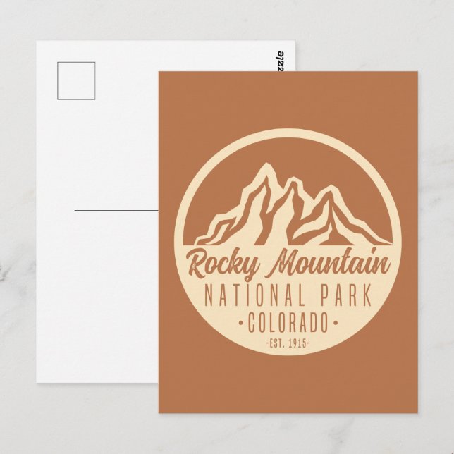 Carte Postale Parc national des Rocheuses Colorado (Devant / Derrière)
