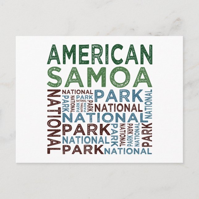 Carte Postale Parc national des Samoa américaines (Devant)