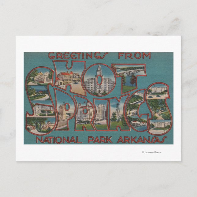 Carte Postale Parc national des sources chaudes, Arkansas (Devant)
