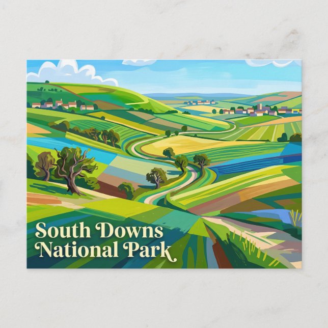 Carte Postale Parc national des South Downs Angleterre (Devant)