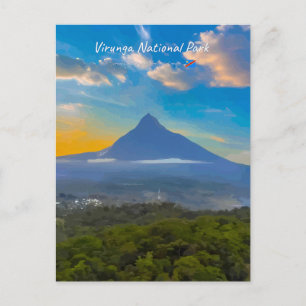 Carte Postale Parc national des Virunga, RD Congo - Volcan