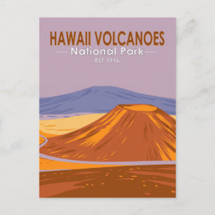 Carte Postale Parc national des volcans d'Hawaii Mauna Kea Vinta