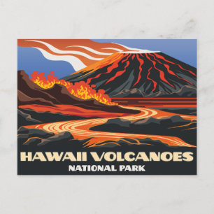 Carte Postale Parc national des volcans d'Hawaii Mauna Loa Vinta