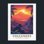 Carte Postale Parc national des volcans Gorilla de montagne Voya<br><div class="desc">Design vectoriel des volcans. Le parc national des volcans est un centre d'arrêt pour tous les safaris gorilles rwandais abritant le plus grand nombre de gorilles de montagne dans l'aire de conservation des Virunga.</div>