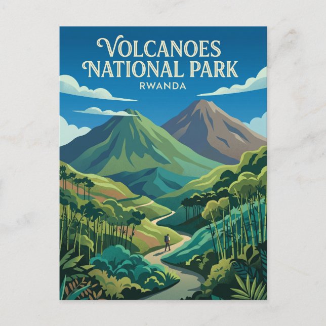 Carte Postale Parc national des Volcans Rwanda (Devant)
