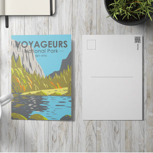 Carte Postale Parc national des Voyageurs Minnesota Vintage
