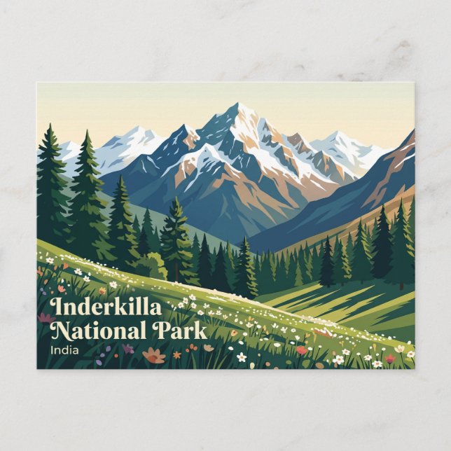 Carte Postale Parc national d'Inderkilla Inde (Devant)